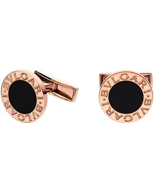 BVLGARI And Onyx Cufflinks - Multicolour
