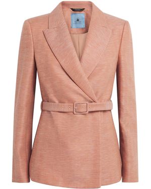 Colombo Cashmere-Linen Blazer - Pink