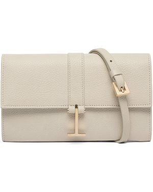 Tom Ford Leather Wallet With Strap - Natural