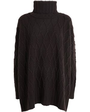 Eskandar Cashmere Cable-Knit Rollneck Sweater - Black