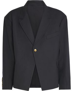 Willy Chavarria Box Cutter Blazer - Black