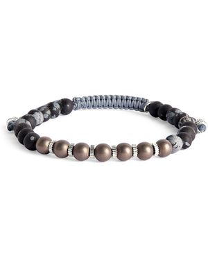 Tateossian Titanium Macramé Bead Bracelet - Gray