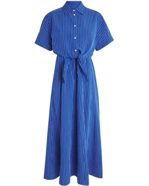ME+EM 2-In-1 Stripe Maxi Dress And Shirt - Blue