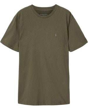 AllSaints Embroidered Ramskull Dexter T-Shirt - Green
