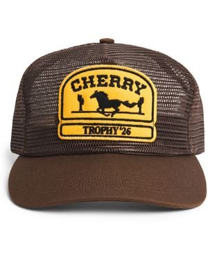 CHERRY LA Mesh Patch Trucker Cap - Brown