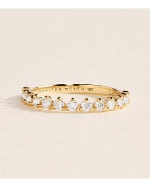 Jennifer Meyer And Diamond 3-Prong Ring - Natural