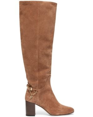 Marina Rinaldi Suede Knee High Boots - Brown