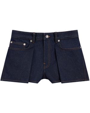 Givenchy Denim Pinch Shorts - Blue