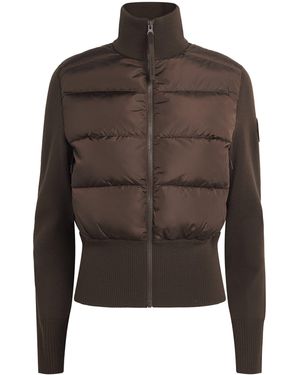 Canada Goose Merino Wool-Blend Hybridge Down Jacket - Brown
