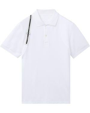 McQueen Cotton Harness Polo Shirt - White