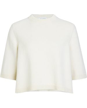 Alaïa Cashmere-Blend Boxy Jumper - White