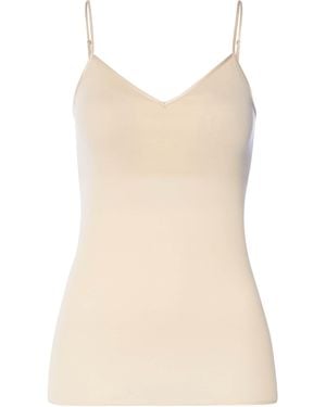 Hanro Cotton Seamless Tank Top - Natural