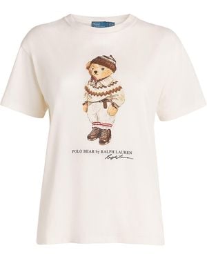 Polo Ralph Lauren Cotton Polo Bear T-Shirt - White