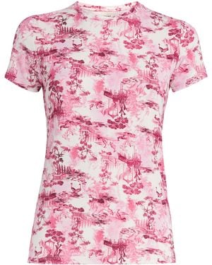 L'Agence Printed Ressi T-Shirt - Pink