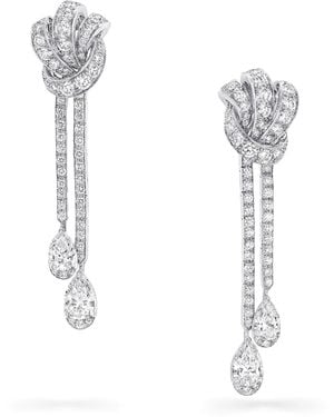Graff And Diamond Tilda's Bow Earrings - White