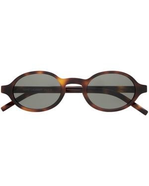Saint Laurent Acetate Sl M161 Oval Sunglasses - Black
