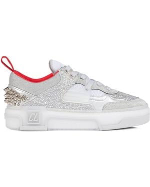 Christian Louboutin Astroloubi Donna Strass Trainers - White