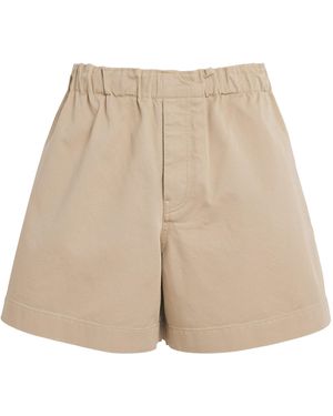 JW Anderson Cotton Drawstring Shorts - Natural