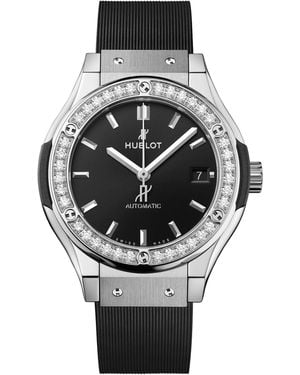 Hublot Titanium And Diamond Classic Fusion Watch - Grey