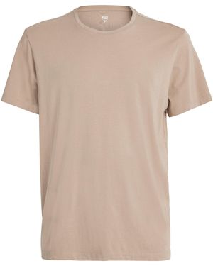 PAIGE Pima Cotton Crew-Neck T-Shirt - Natural
