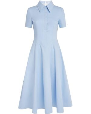 Emilia Wickstead Denim Jody Midi Dress - Blue