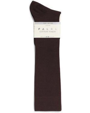 FALKE Cotton-Blend Touch Knee-High Socks - Brown
