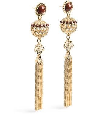 Chloé Tassle-Detail Earrings - Metallic