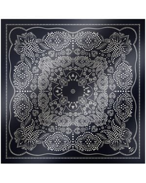 Weekend by Maxmara Silk Print Square Scarf - Black