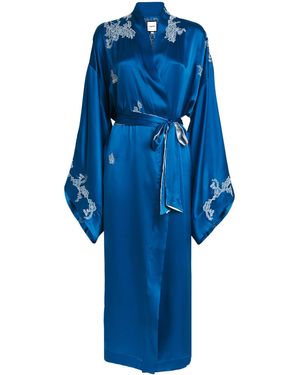 Torlowei Silk Tokoni Robe - Blue