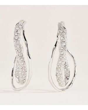 Alexis Small Solanales Crystal Twist Earrings - Natural