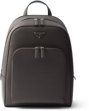 Prada Saffiano Leather Backpack - Black