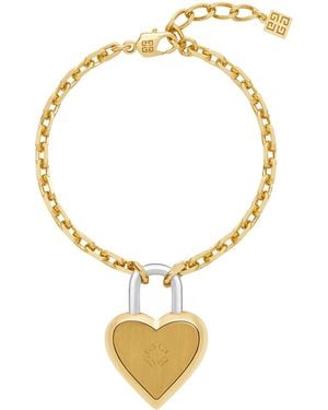 Givenchy Small Heart Lock Bracelet - Metallic