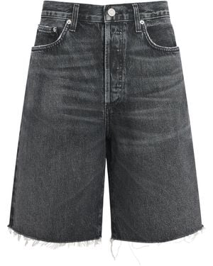 Agolde Denim Anson Shorts - Grey