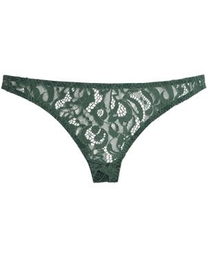 Coco De Mer Lace Isara Brazilian Briefs - Green