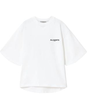 AllSaints Organic Cotton Halis Amelie T-Shirt - White