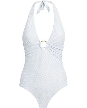 Heidi Klein Halterneck Elba Swimsuit - White