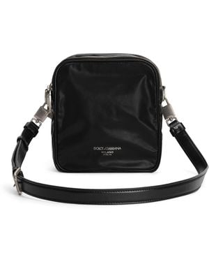 Dolce & Gabbana Patent Leather Cross-Body Bag - Black