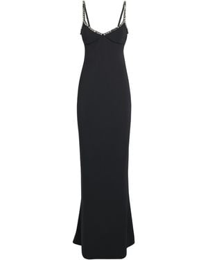 Stella McCartney Embellished Crepe Maxi Dress - Black