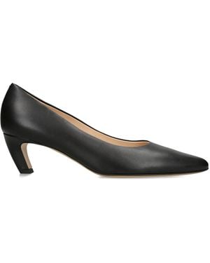 Gabriela Hearst Leather Peggy Heeled Court Shoes 50 - Black