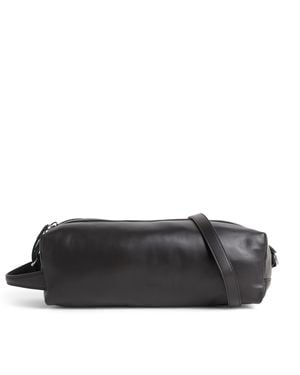 Lemaire Leather The Care Cross-Body Bag - Black