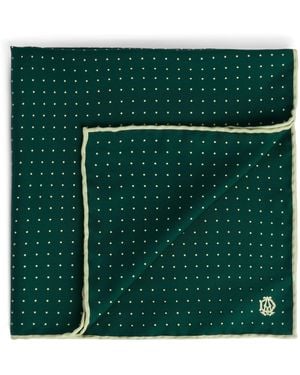 dunhill Silk Polka-Dot Neckerchief - Green