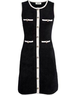 Sandro Velvet Knit Mini Dress - Black
