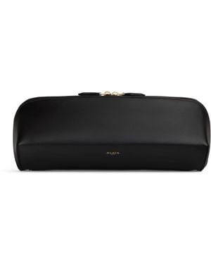 Alaïa Leather Delta Clutch Bag - Black