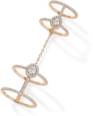 Messika Glam'Azone And Diamond Double Pavé Ring - White