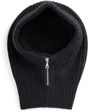 Johnstons of Elgin Cashmere Ribbed Hood - Black