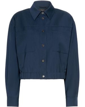 Weekend by Maxmara Virgin Wool Jacket - Blue