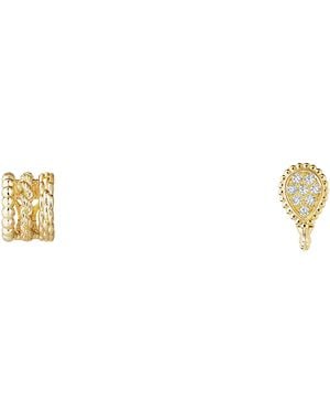 Boucheron And Diamond Serpent Bohème Asymmetric Clip-On Earrings - Natural