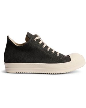 Rick Owens Canvas Low-Top Trainers - Black