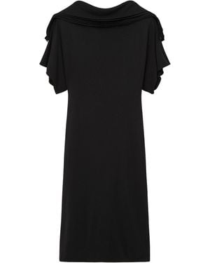 Loewe V-Back Midi Dress - Black