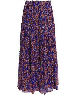 Ulla Johnson Silk Virginie Maxi Skirt - Purple
